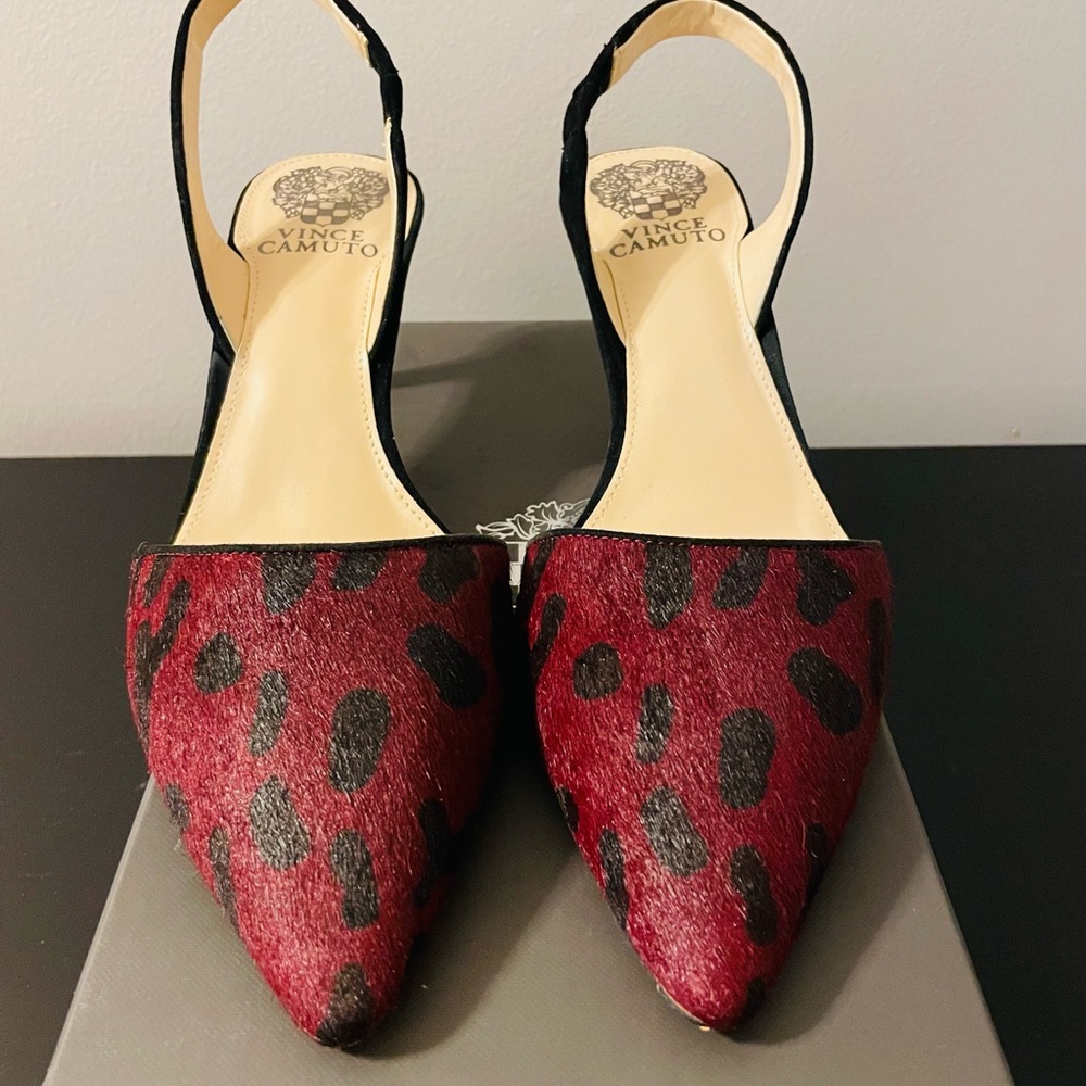 Red Wine Leopard Pumps